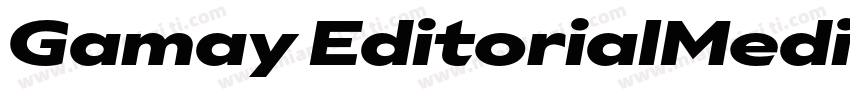 Gamay EditorialMedium字体转换